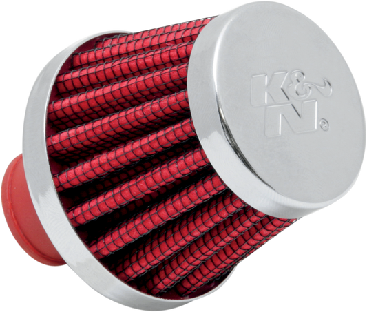 Filtro de ventilación del cárter con base de goma - Filtro de ventilación del cárter con base de goma - Rojo - DI de 3/8"