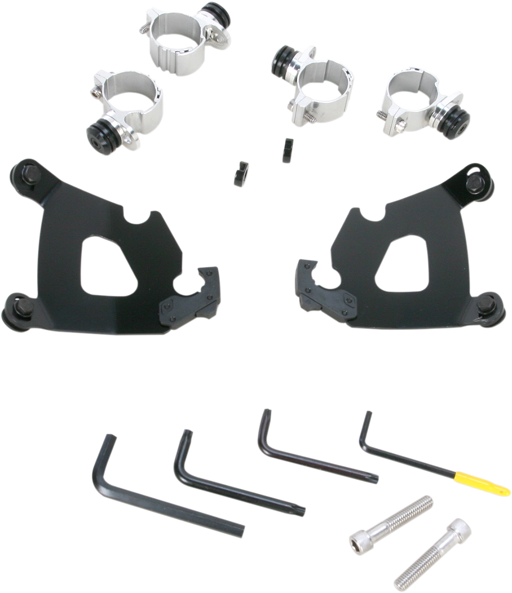 Kit de herrajes Cafe Fairing Trigger-Lock - Kit de montaje Cafe - Negro - XL1200X