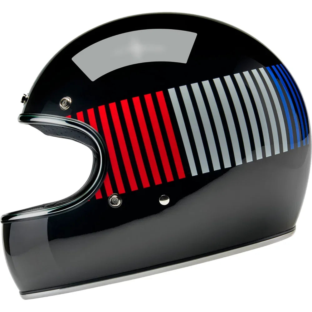 Casco gringo raceflow negro/rojo/blanco/azul