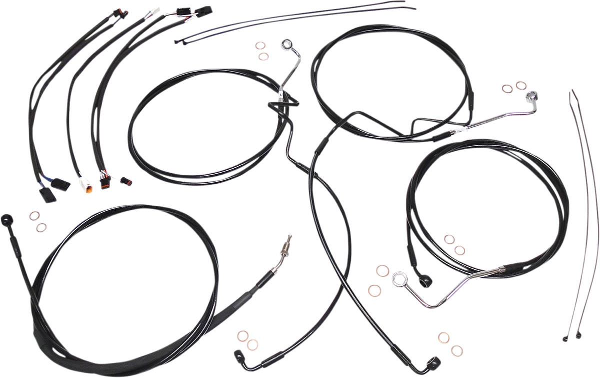 Kit de instalación de manillar XR - Kit de instalación de manillar XR - Colgadores Ape de 12"-14" - FLHRXS '17-'20 - Negro
