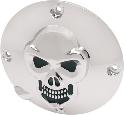 Cubierta Derby de calavera cromada en 3D
