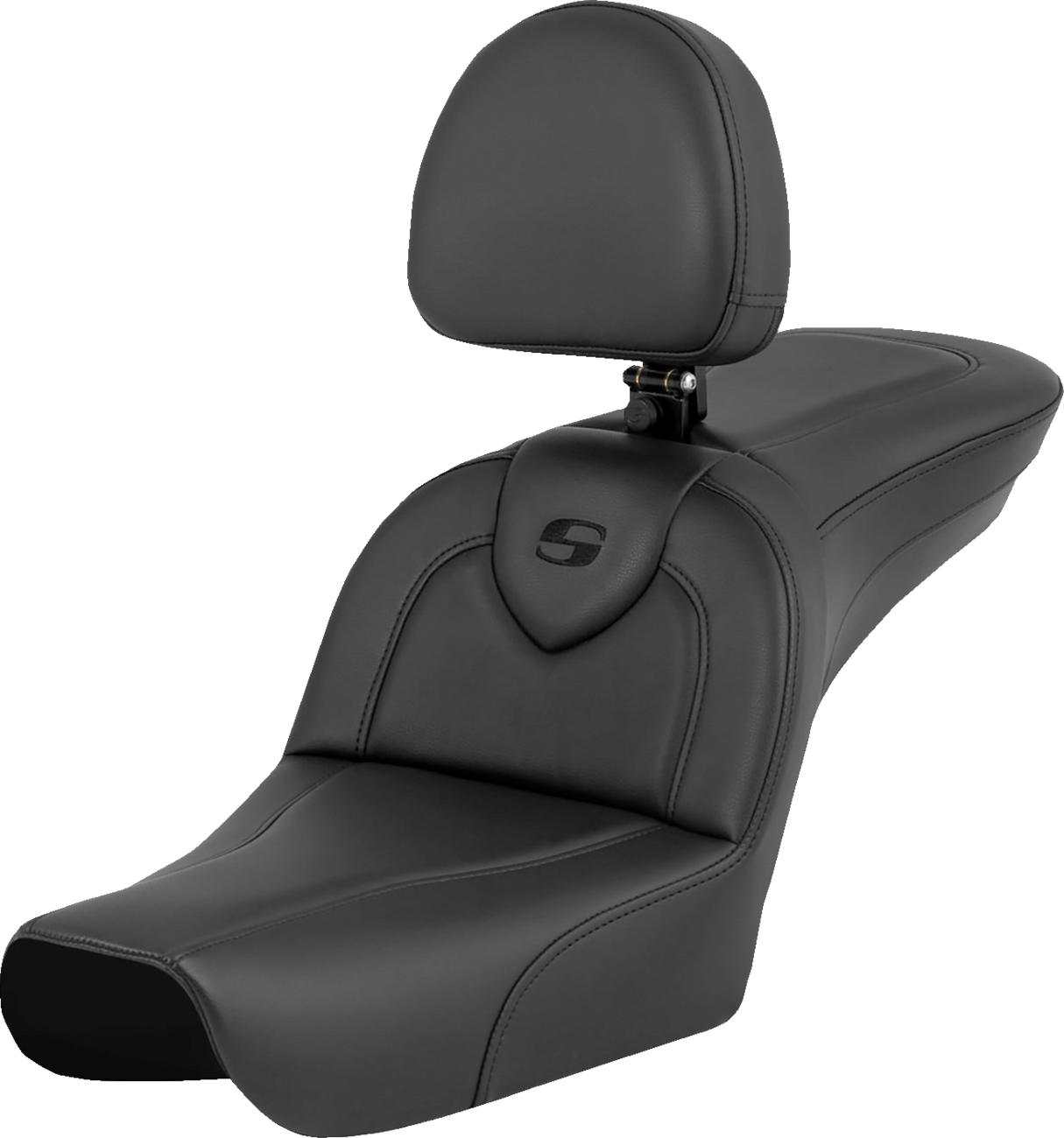 Asiento RoadSofa™ - RoadSofa™ - Negro - con respaldo para el conductor - FXDWG '04-'05