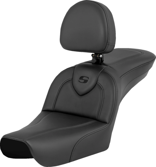 Asiento RoadSofa™ - RoadSofa™ - Negro - con respaldo para el conductor - FXDWG '04-'05
