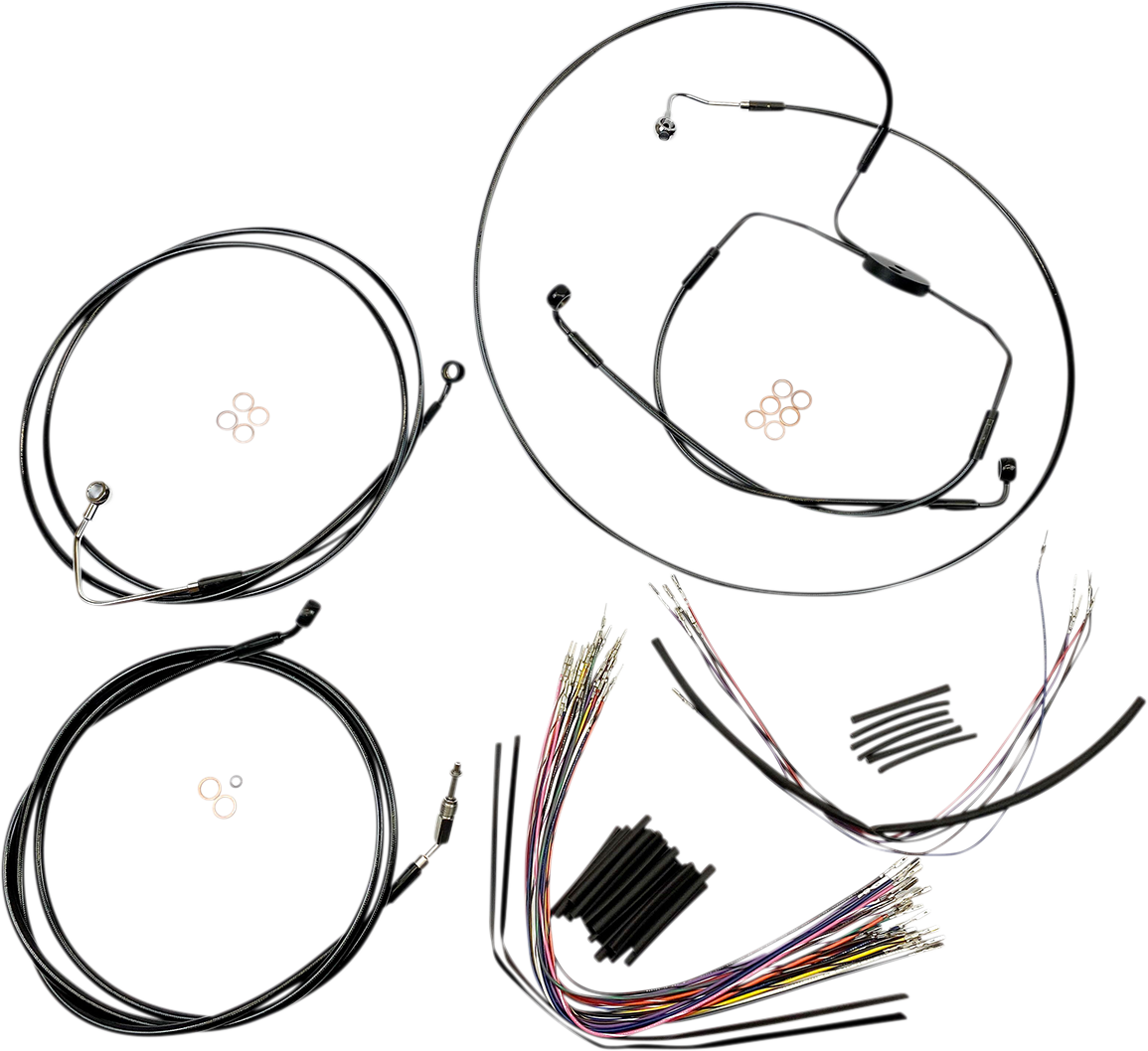 Kit de instalación de manillar XR - Kit de instalación de manillar XR - Colgadores Ape de 12"-14" - SE '08-'12 - Negro