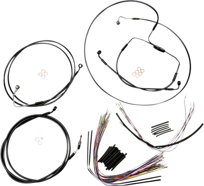 Kit de instalación de manillar XR - Kit de instalación de manillar XR - Colgadores Ape de 12"-14" - SE '08-'12 - Negro