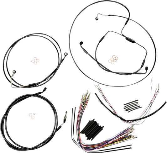 Kit de instalación de manillar XR - Kit de instalación de manillar XR - Colgadores Ape de 12"-14" - SE '08-'12 - Negro