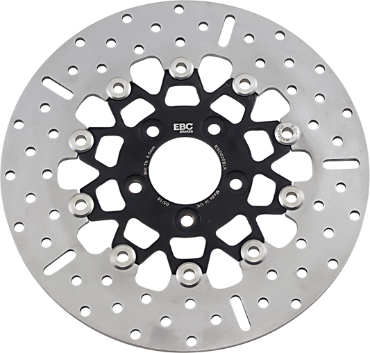 Rotor de freno trasero de acero inoxidable personalizado - Rotor de freno - Negro