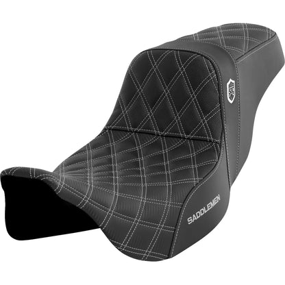 Asiento Pro Series SDC Performance Grip - Asiento Pro Series SDC Performance - sin respaldo - Costura plateada - FLH/FLT '08-'23