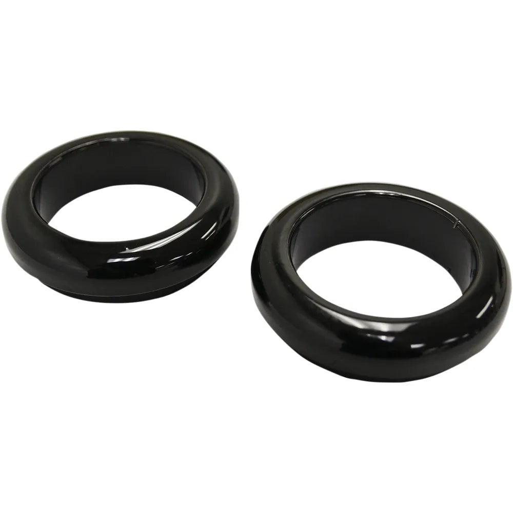 Fork Dust Covers - 39 mm - Gloss Black Powder Coat