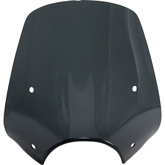 Pop Top Windshield - 9" Headlight Cut Out - Dark Black Smoke