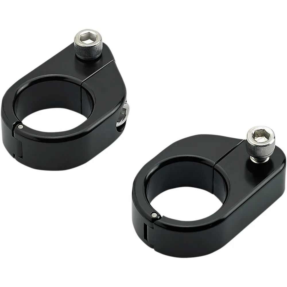 O/S Speed Clamps - Black Electroplated - Straight
