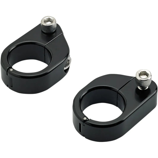 O/S Speed Clamps - Black Electroplated - Straight