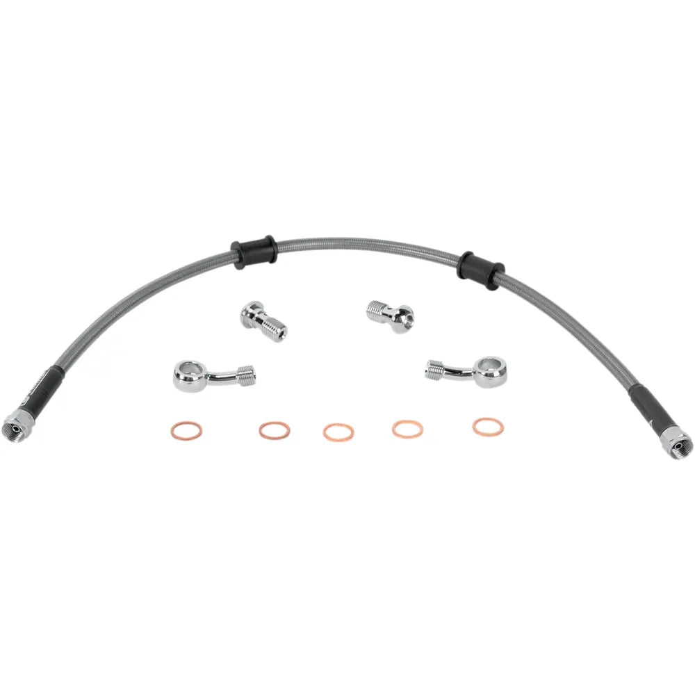 Brake Line - Rear - Stainless Steel - KLR 650