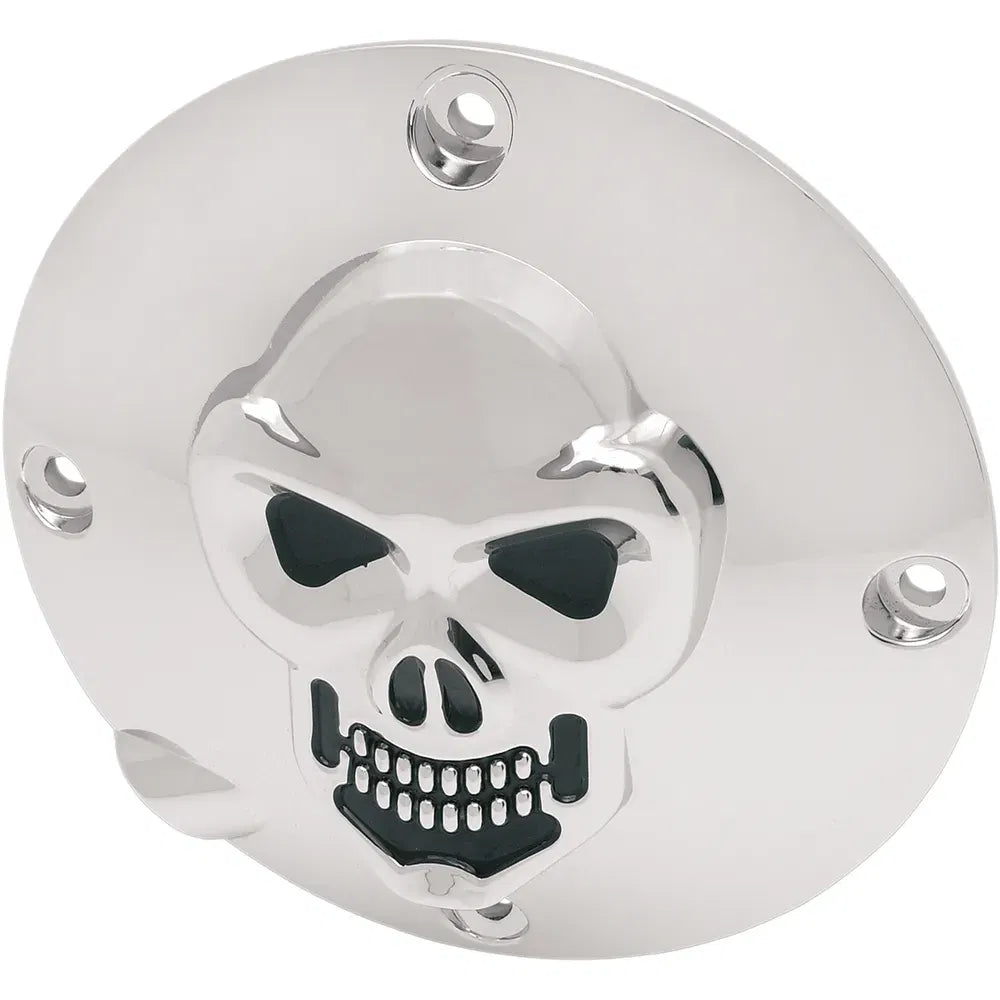 Cubierta Derby de calavera cromada en 3D