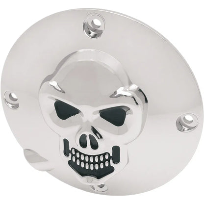 Cubierta Derby de calavera cromada en 3D