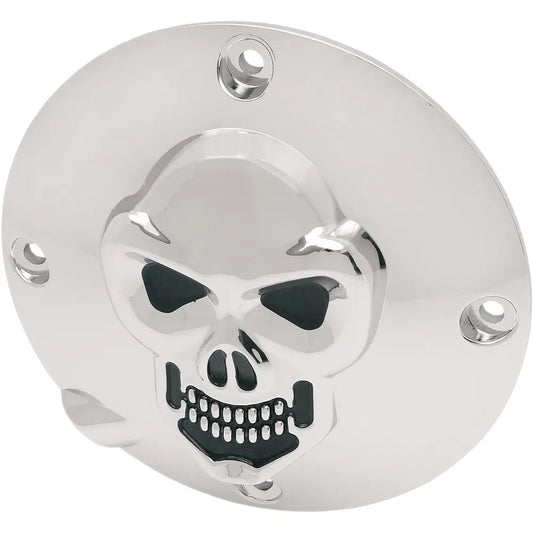 Cubierta Derby de calavera cromada en 3D