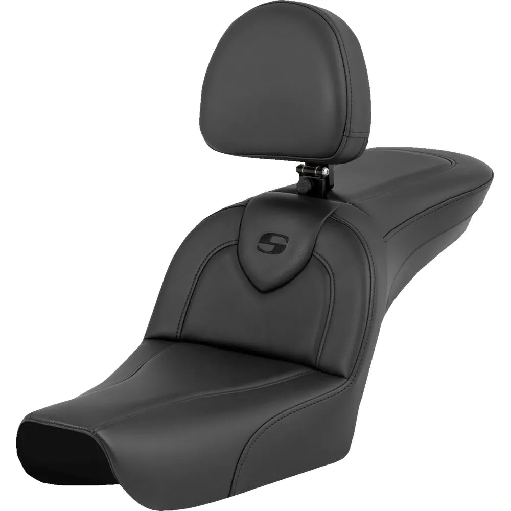 Asiento RoadSofa™ - RoadSofa™ - Negro - con respaldo para el conductor - FXDWG '04-'05