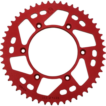 Piñón Trasero Aluminio - Piñón Trasero - Aluminio - 52 Dientes - Rojo - Beta