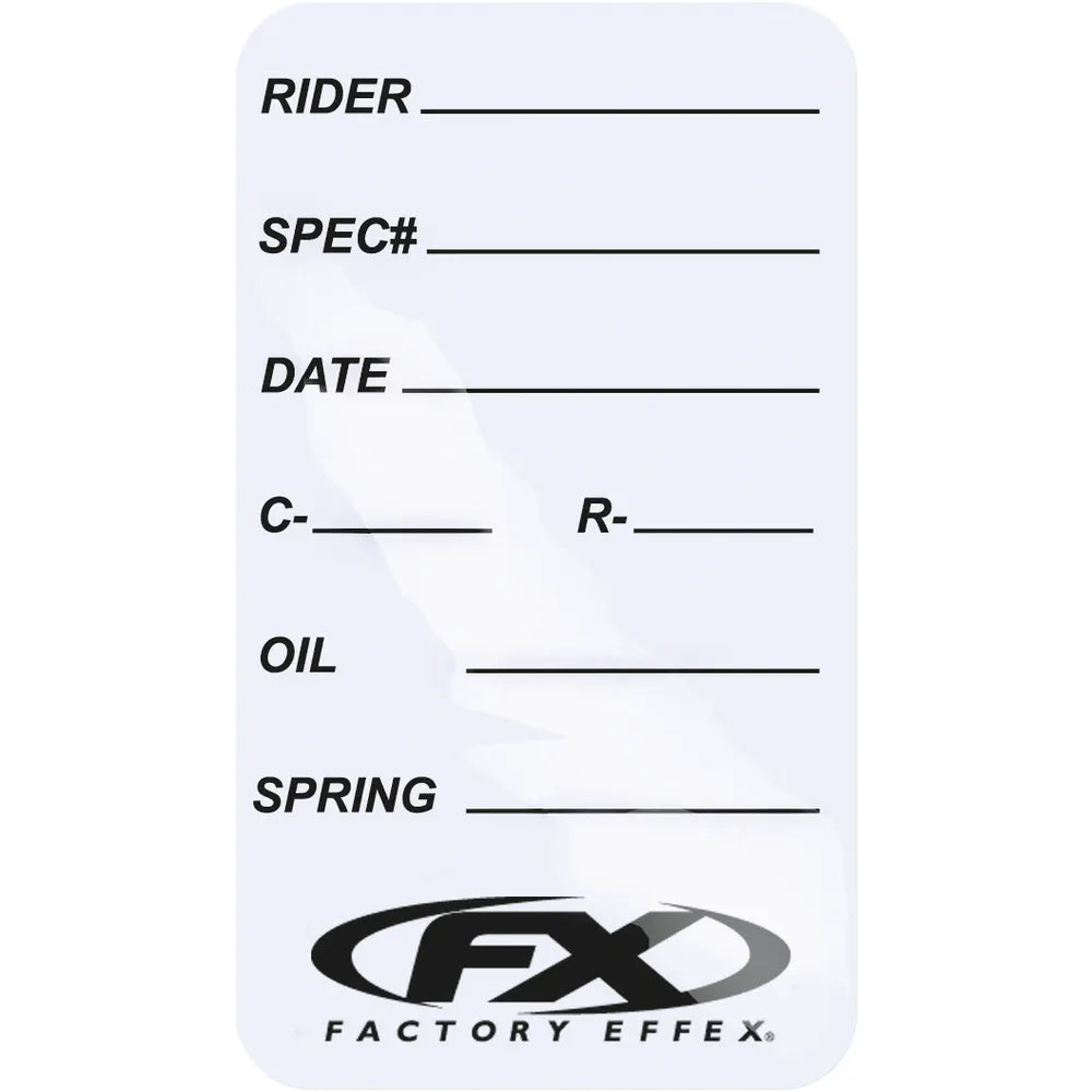 Suspension Spec Stickers
