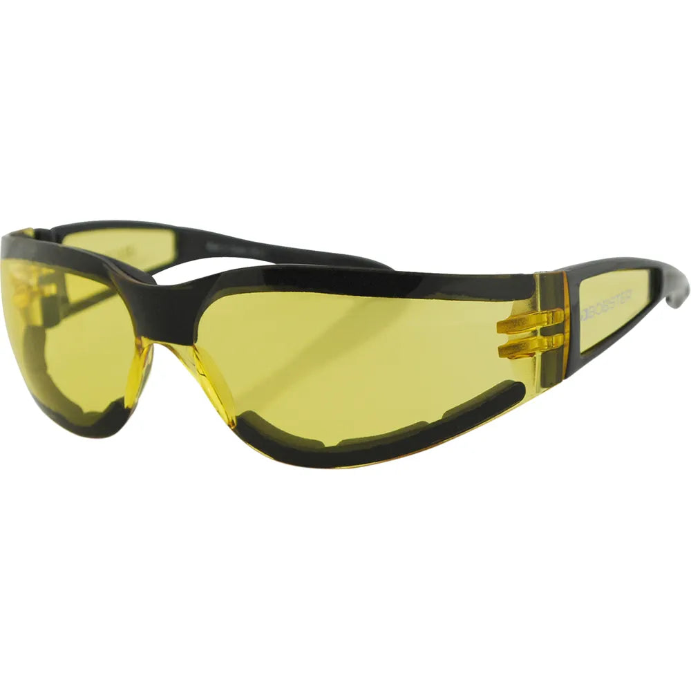 Shield II Sunglasses - Gloss Black - Yellow