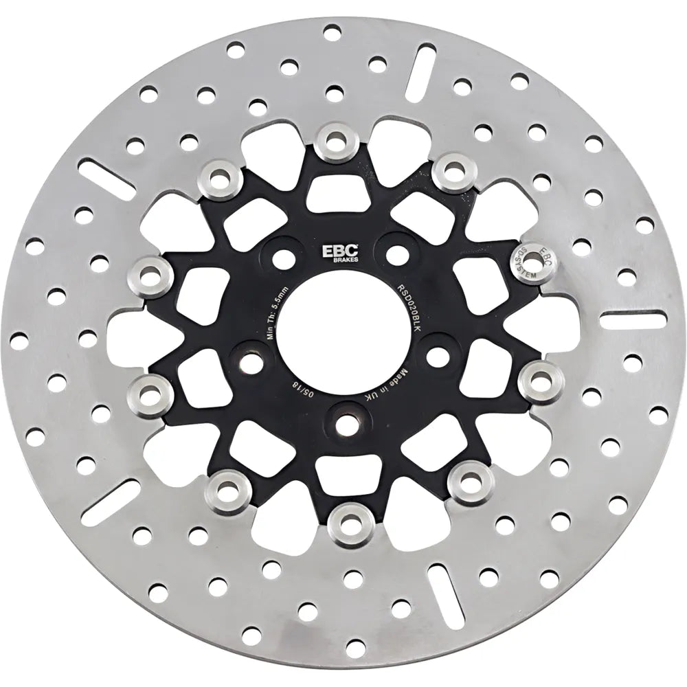 Rotor de freno trasero de acero inoxidable personalizado - Rotor de freno - Negro