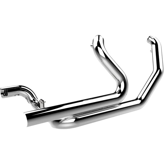 2:2 Headpipe with Heat Shield - Chrome