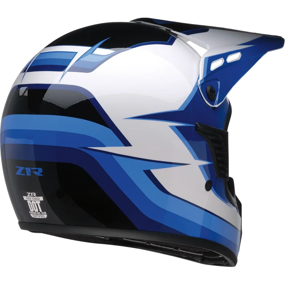 Casco Z1R Child Dirt Maxx Vortex Blue/White