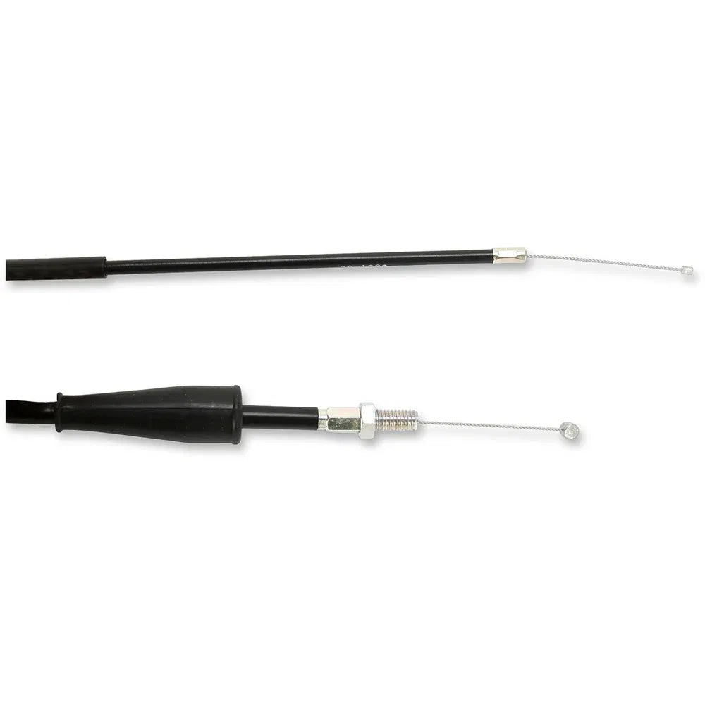 Cable del acelerador de vinilo negro.