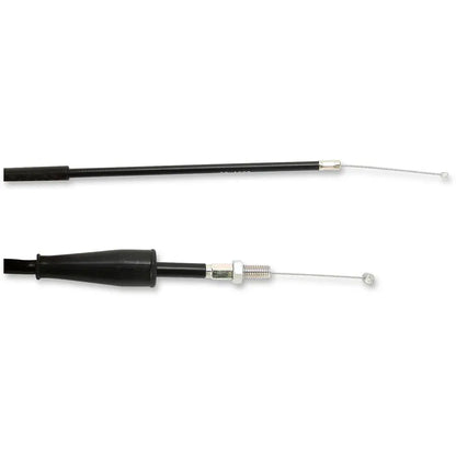 Cable del acelerador de vinilo negro.