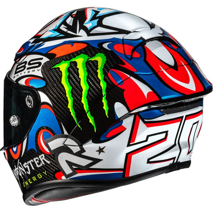 Casco rpha 1n v2 carbon quartararo le mans iii mc21