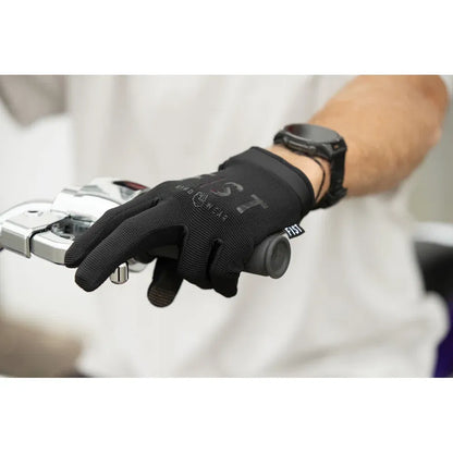 Guantes de carretera de cuero híbrido moto