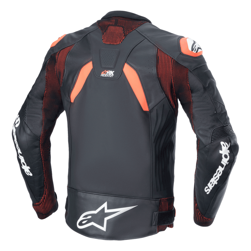 Chamarra de piel Alpinestars GP Plus R v4 Rideknit - negra/rojo/blanco