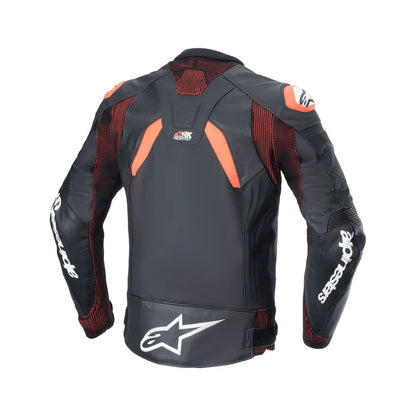Chamarra de piel Alpinestars GP Plus R v4 Rideknit - negra/rojo/blanco