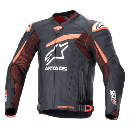 Chamarra de piel Alpinestars GP Plus R v4 Rideknit - negra/rojo/blanco