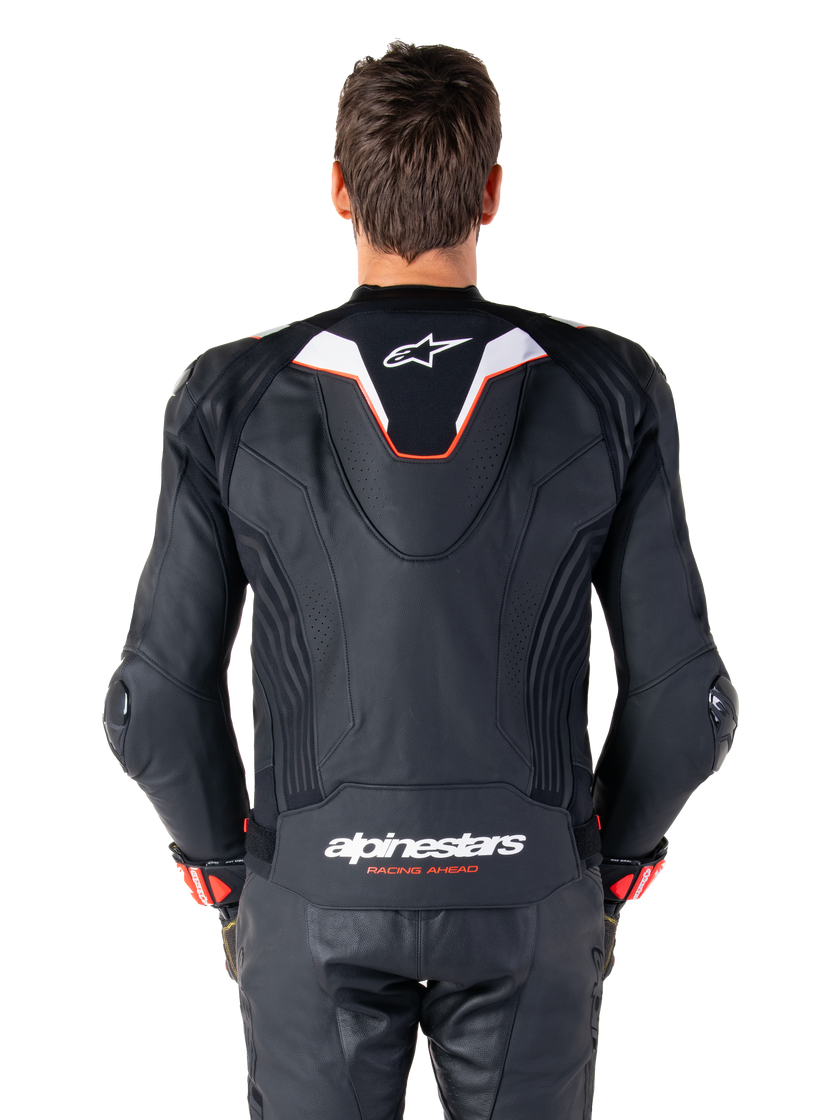 Chamarra de piel Alpinestars Missile v3 Ignition - Negro/Blanco