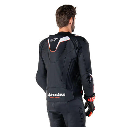 Chamarra de piel Alpinestars Missile v3 Ignition - Negro/Blanco
