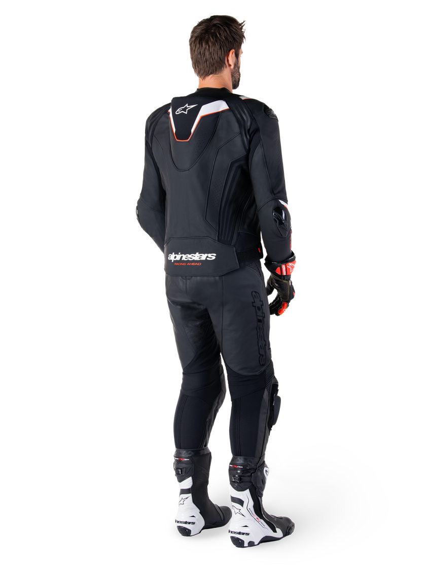 Chamarra de piel Alpinestars Missile v3 Ignition - Negro/Blanco