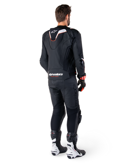 Chamarra de piel Alpinestars Missile v3 Ignition - Negro/Blanco
