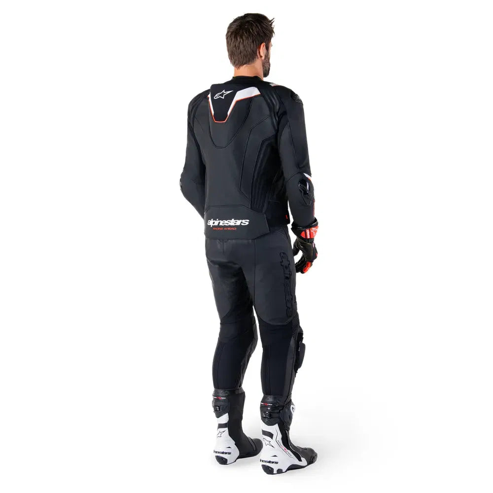Chamarra de piel Alpinestars Missile v3 Ignition - Negro/Blanco