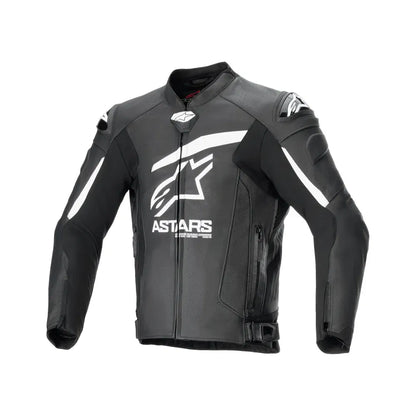 Chamarra de piel Alpinestars GP Plus R v4 Airflow - negra/blanco