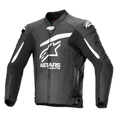 Chamarra de piel Alpinestars GP Plus R v4 Airflow - negra/blanco