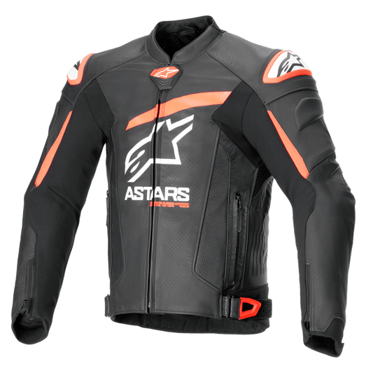 Chamarra de piel Alpinestars GP Plus R v4 Airflow - negra/rojo/blanco