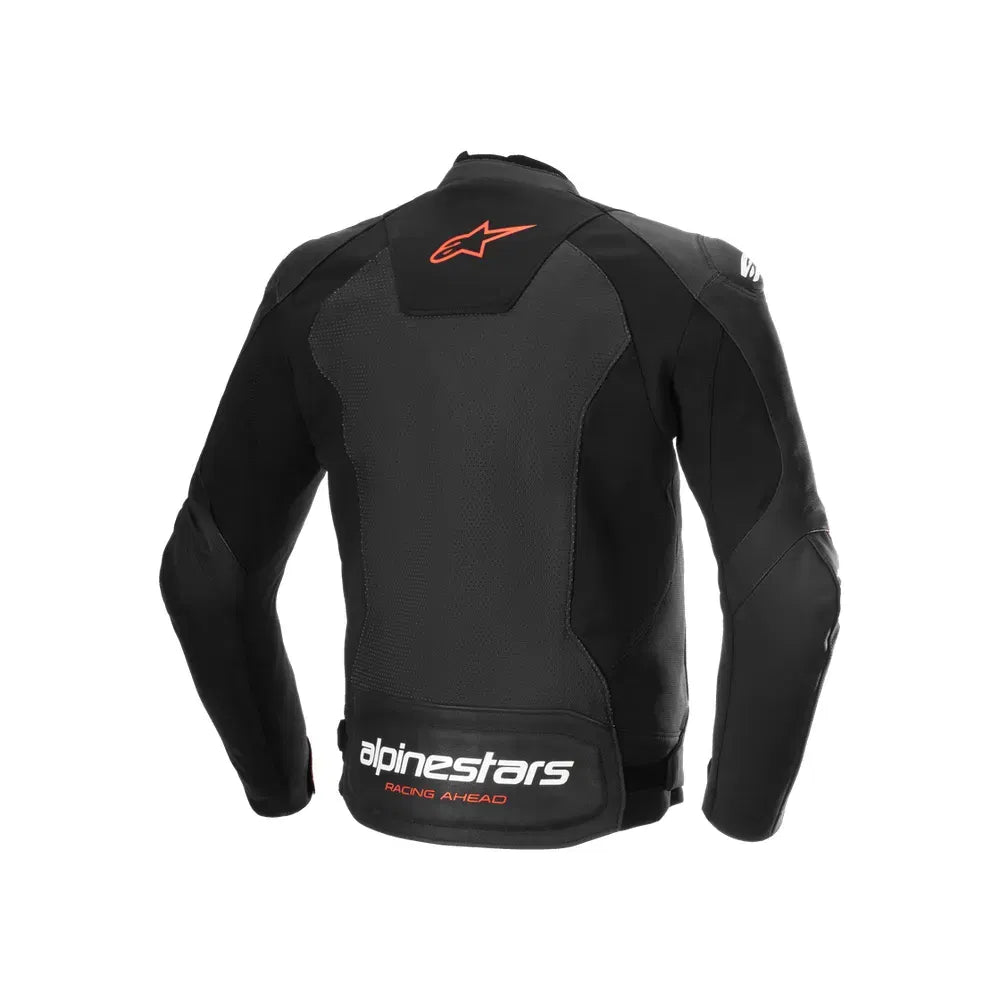 Chamarra de piel Alpinestars Faster v3 Airflow - negra/rojo