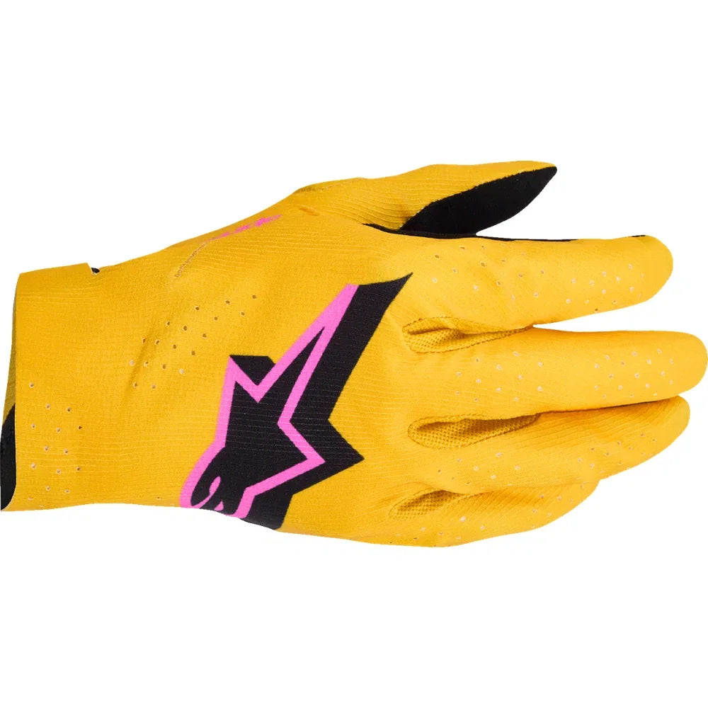 Guantes Alpinestars Supertech MX Gold/Black/Fluo Pink