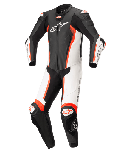 Traje de una pieza Alpinestars Missile v2 - Negro/Blanco/Rojo