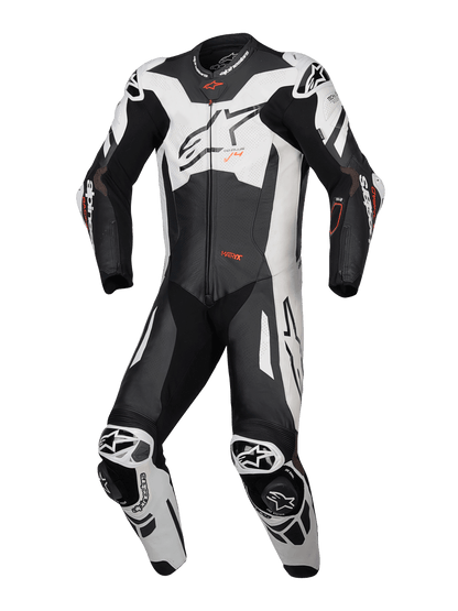 Traje de pista Alpinestars GP Plus v4 Sprint - negro/rojo fluo/blanco