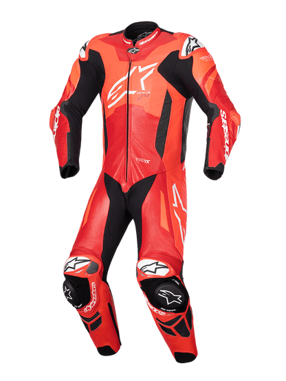 Traje de pista Alpinestars GP Plus v4 Sprint - rojo fluo/naranja/blanco