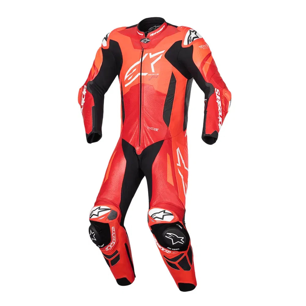 Traje de pista Alpinestars GP Plus v4 Sprint - rojo fluo/naranja/blanco