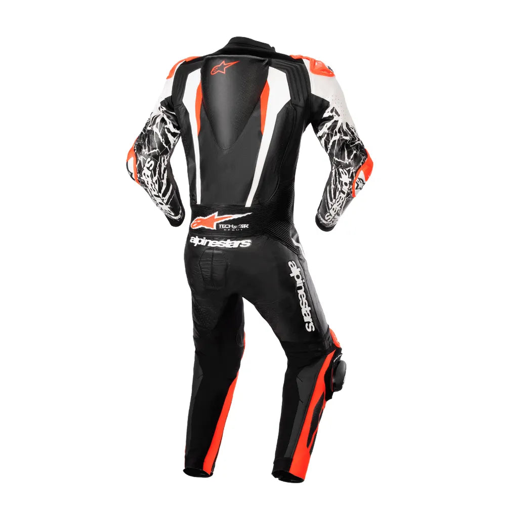 Traje de una pieza Alpinestars Racing Absolute v2 - Negro/Blanco/Rojo