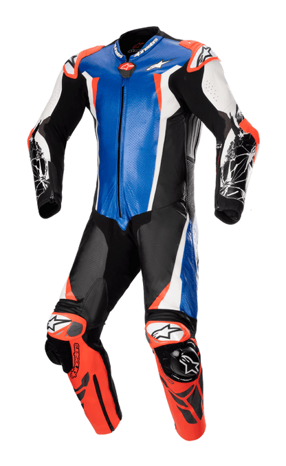 Traje de una pieza Alpinestars Racing Absolute v2 - Negro/Azul/Blanco/Rojo